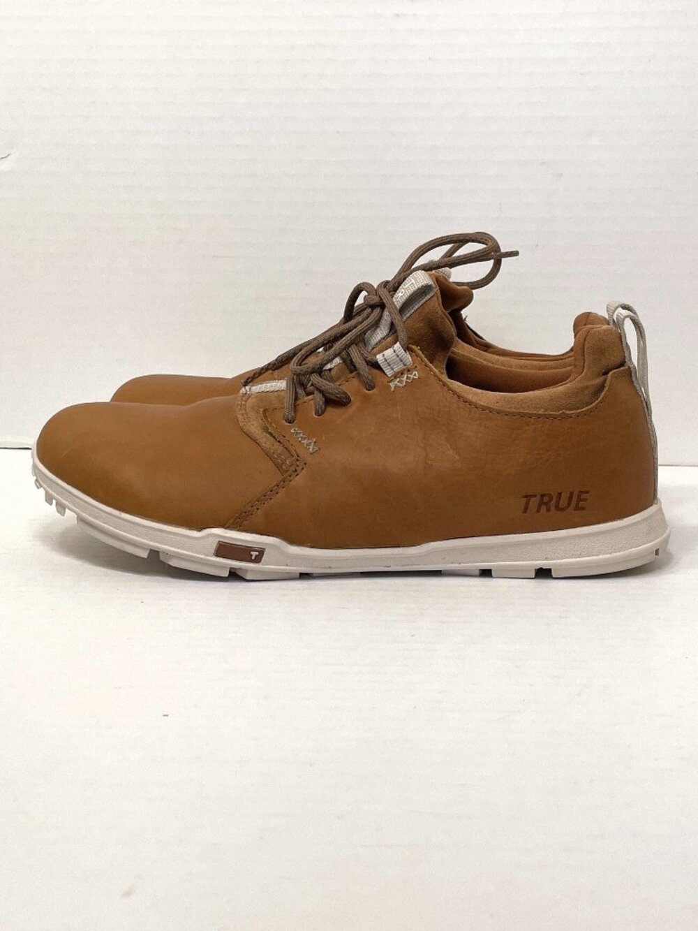 True Linkswear Golf Shoes Original Premium Men's Sz 10 Brown Full Grain Leather